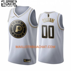 Maillot NBA Indiana Pacers Personnalisable Nike 2019-20 Blanc Golden Edition Swingman - Enfant